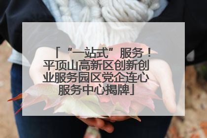 “一站式”服务！平顶山高新区创新创业服务园区党企连心服务中心揭牌