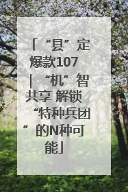 “县”定爆款107｜“机”智共享 解锁“特种兵团”的N种可能