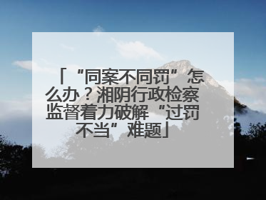 “同案不同罚”怎么办？湘阴行政检察监督着力破解“过罚不当”难题