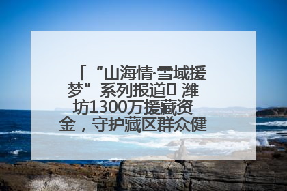 “山海情·雪域援梦”系列报道⑪ 潍坊1300万援藏资金，守护藏区群众健康“最后一公里”