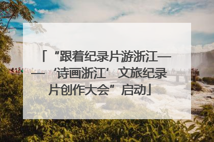 “跟着纪录片游浙江——‘诗画浙江’文旅纪录片创作大会”启动
