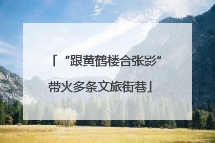 “跟黄鹤楼合张影”带火多条文旅街巷