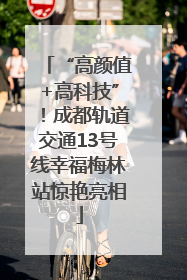 “高颜值+高科技”！成都轨道交通13号线幸福梅林站惊艳亮相