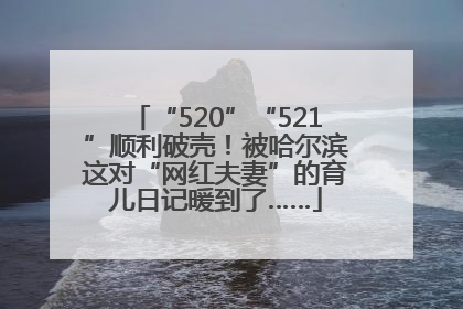 “520”“521”顺利破壳！被哈尔滨这对“网红夫妻”的育儿日记暖到了……