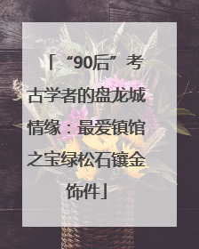 “90后”考古学者的盘龙城情缘：最爱镇馆之宝绿松石镶金饰件