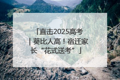 直击2025高考｜葵比人高！宿迁家长“花式送考”