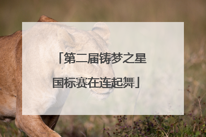 第二届铸梦之星国标赛在连起舞