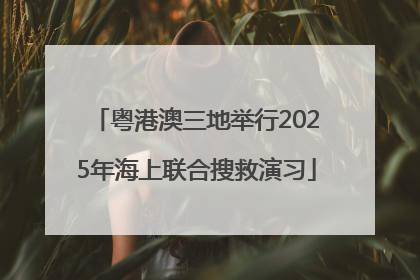 粤港澳三地举行2025年海上联合搜救演习