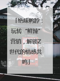 绝味鸭脖：玩转“鲜辣”营销，解锁Z世代的情感共鸣