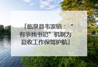 临泉县韦寨镇：“有事找书记”机制为夏收工作保驾护航
