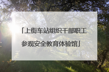 上街车站组织干部职工参观安全教育体验馆