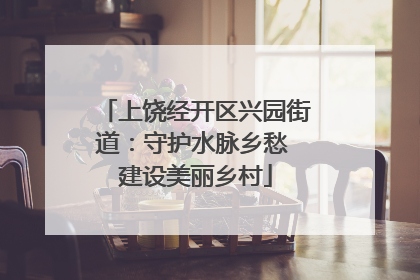 上饶经开区兴园街道：守护水脉乡愁 建设美丽乡村