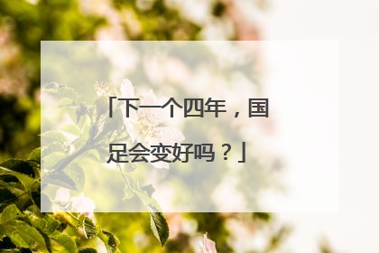 下一个四年，国足会变好吗？