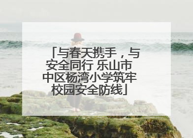 与春天携手，与安全同行 乐山市中区杨湾小学筑牢校园安全防线