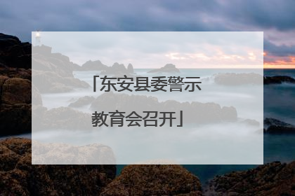 东安县委警示教育会召开