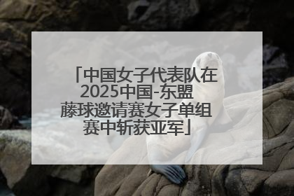 中国女子代表队在2025中国-东盟藤球邀请赛女子单组赛中斩获亚军