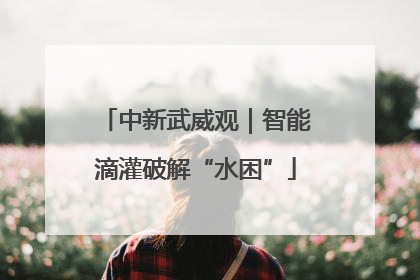 中新武威观｜智能滴灌破解“水困”