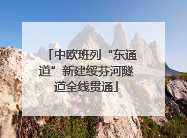 中欧班列“东通道”新建绥芬河隧道全线贯通