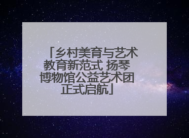 乡村美育与艺术教育新范式 扬琴博物馆公益艺术团正式启航
