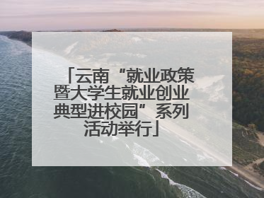 云南“就业政策暨大学生就业创业典型进校园”系列活动举行