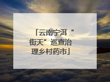 云南宁洱“街天”巡查治理乡村药市