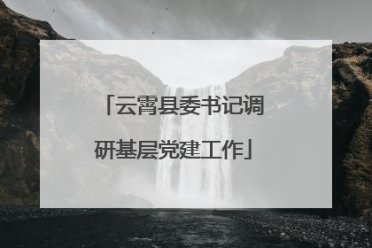 云霄县委书记调研基层党建工作