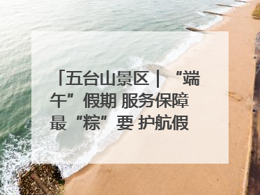 五台山景区｜“端午”假期 服务保障最“粽”要 护航假期“不打烊”