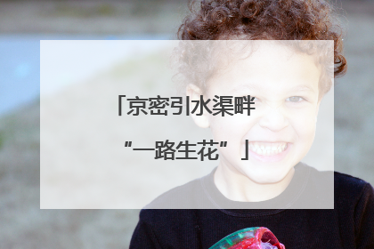 京密引水渠畔“一路生花”