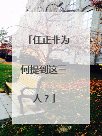 任正非为何提到这三人？