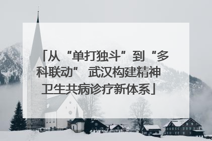 从“单打独斗”到“多科联动” 武汉构建精神卫生共病诊疗新体系