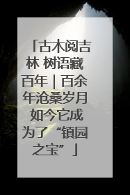 古木阅吉林 树语藏百年｜百余年沧桑岁月 如今它成为了“镇园之宝”