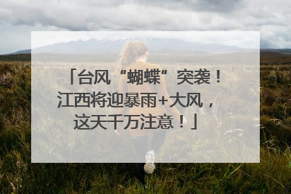台风“蝴蝶”突袭！江西将迎暴雨+大风，这天千万注意！