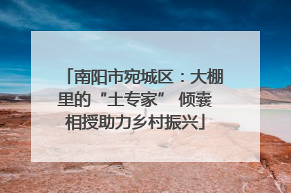 南阳市宛城区：大棚里的“土专家” 倾囊相授助力乡村振兴