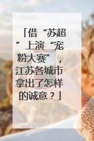 借“苏超”上演“宠粉大赛”，江苏各城市拿出了怎样的诚意？