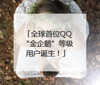 全球首位QQ“金企鹅”等级用户诞生！