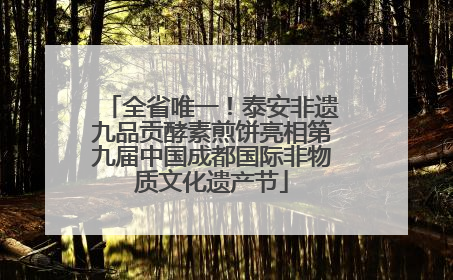 全省唯一！泰安非遗九品贡酵素煎饼亮相第九届中国成都国际非物质文化遗产节