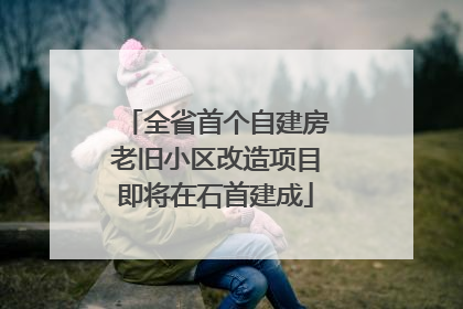 全省首个自建房老旧小区改造项目即将在石首建成