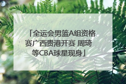 全运会男篮A组资格赛广西贵港开赛 周琦等CBA球星现身