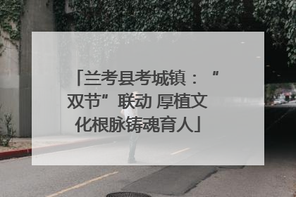 兰考县考城镇：“双节”联动 厚植文化根脉铸魂育人