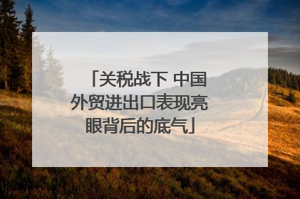 关税战下 中国外贸进出口表现亮眼背后的底气