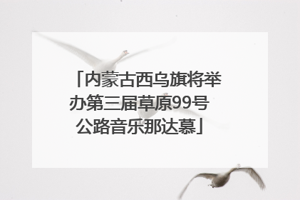 内蒙古西乌旗将举办第三届草原99号公路音乐那达慕