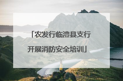 农发行临澧县支行开展消防安全培训