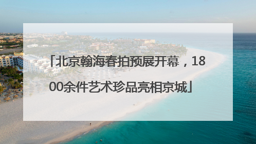 北京翰海春拍预展开幕，1800余件艺术珍品亮相京城