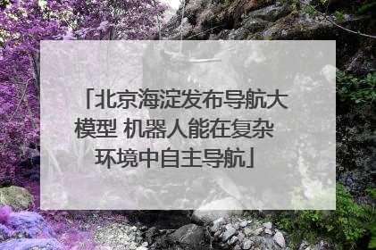 北京海淀发布导航大模型 机器人能在复杂环境中自主导航