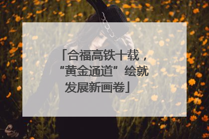 合福高铁十载，“黄金通道”绘就发展新画卷