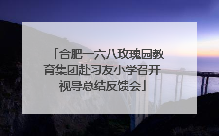 合肥一六八玫瑰园教育集团赴习友小学召开视导总结反馈会