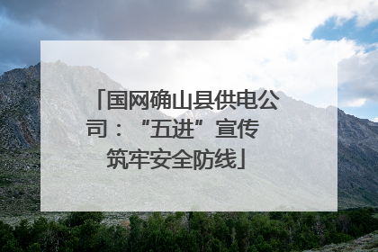 国网确山县供电公司：“五进”宣传 筑牢安全防线