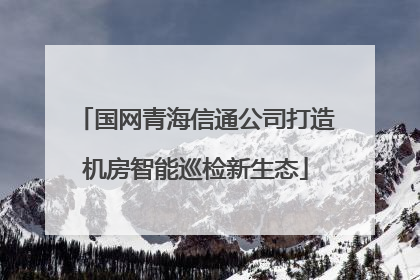 国网青海信通公司打造机房智能巡检新生态