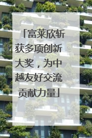 富莱欣斩获多项创新大奖，为中越友好交流贡献力量