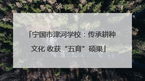 宁国市津河学校：传承耕种文化 收获“五育”硕果